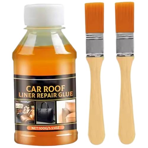Headliner Kleber 100 ml wasserdichte hochtemperaturfeste flüssige Headliner -Kleber mit 2 Bürste für das Auto Verschiedene Reparaturen von Xoeryoy