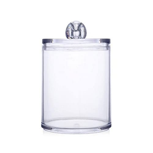 Spender Jar Badezimmer Lagerung klarer Plastikglashalter für Baumwollabstrich transparente Aufbewahrungsbox von Xoeryoy