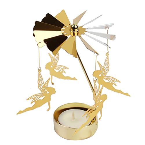 Spinning Candle Holders Engel rotierende Teelichthalter Kerzenstick für Weihnachten Hochzeitsdekoration von Xoeryoy