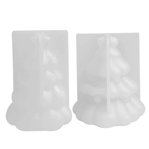 Weihnachts -Silikonformen 2pcs 3D Niedliche Baum Weihnachtskürze Formen Flexible Ornamente für DIY Seifen Kerzen Harz Wachs Schokolade Gips Weihnachts -Silikonformen 2pcs 3D Niedliche Baum Weihnachtskürze Formen Flexible Ornamente für DIY Seifen Kerzen Harz Wachs Schokolade Gips von Xoeryoy