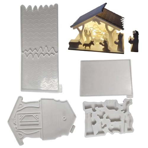 Weihnachts -Silikonformen 4PCS Krippe Weihnachts -Silikonformen 4PCS Krippe von Xoeryoy