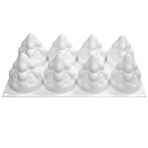 Weihnachts-Silikonformen 8 Hohlraum 3d Weihnachtsbaum-Silikonform leicht zu formen & demold und sauber für Seife, Kerzen, Kuchen, Gelee, Süßigkeiten, Style-2 Weihnachts-Silikonformen 8 Hohlraum 3d Weihnachtsbaum-Silikonform leicht zu formen & demold und sauber für Seife, Kerzen, Kuchen, Gelee, Süßigkeiten, Style-2 von Xoeryoy