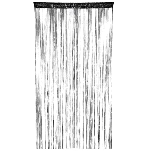 Xoeryoy 1 Panel Perlenvorhänge 39x79in Dekorative Perlenketten Tür Vorhang Raum Teiler Fliegenbildschirm Blind Quaste für Heimtürfenster von Xoeryoy