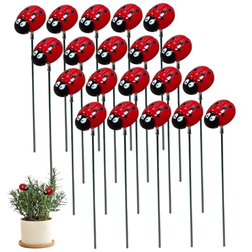 Xoeryoy 20pcs Marienkäfer für Gartenarbeit, 12 Zoll wasserdichtes Harz Dekorationspflanze, lebensechter Lady Bug Gartendekor für Blumentöpfe Yard Rasen Terrassenweg Xoeryoy 20pcs Marienkäfer für Gartenarbeit, 12 Zoll wasserdichtes Harz Dekorationspflanze, lebensechter Lady Bug Gartendekor für Blumentöpfe Yard Rasen Terrassenweg von Xoeryoy