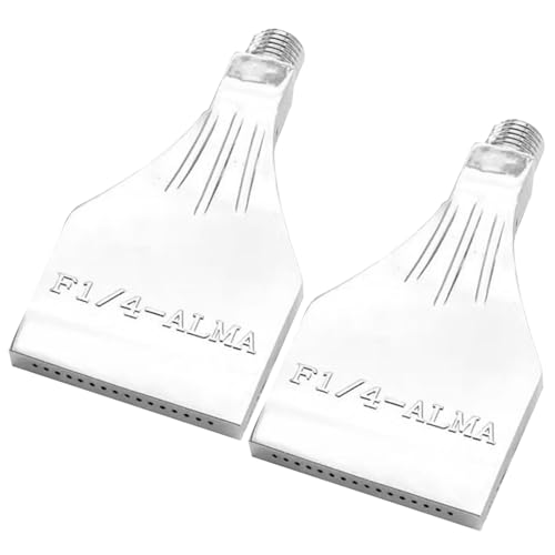 Xoeryoy 2pcs Luftmesser, 3, 5 x 1, 9 Zoll Aluminiumlegierung Flacher Luftkompressorgebläsedüse mit 1/4 männlichem Gewinde, 16 Lochstrahldüse für die Oberflächenbehandlung von Xoeryoy