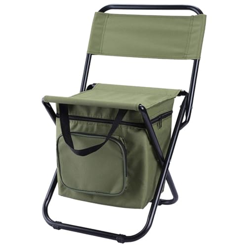 Xoeryoy Angelstuhl mit kühlerer isolierter Beutel tragbarer Rucksackstuhl wasserdichte Klappstuhl Rucksack Sitzbeutel Anti-Rutsch-Angelhocker für Innen im Freien im Freien Wanderung Picknick Strand von Xoeryoy