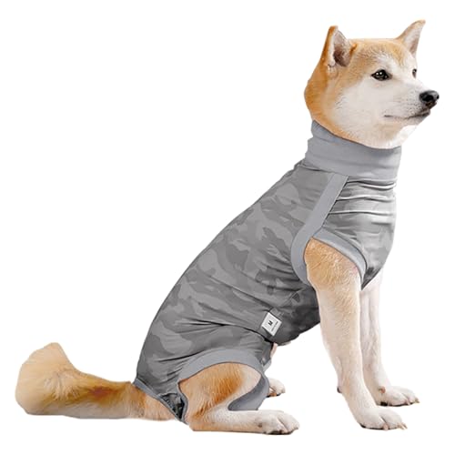 Xoeryoy Hundeanzug für die Erholung der Operation, weicher atmungsaktiver Hundewiederherstellung, Anti-Lick-Operationstesie für weibliches und männliches Haustier, M. von Xoeryoy