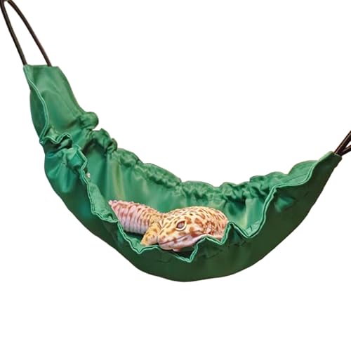 Xoeryoy Reptilienhängematte, wasserdichtes Stoff hängender Drachenhängematte, Schwung hängende Bettreptilien Tankzubehör für Geckos von Xoeryoy