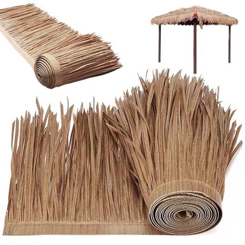 Xoeryoy Strohdach 39x20in mexikanisches Grasbrötchen lebendige künstliche Strohdachdach isoliertes wasserdicht von Xoeryoy