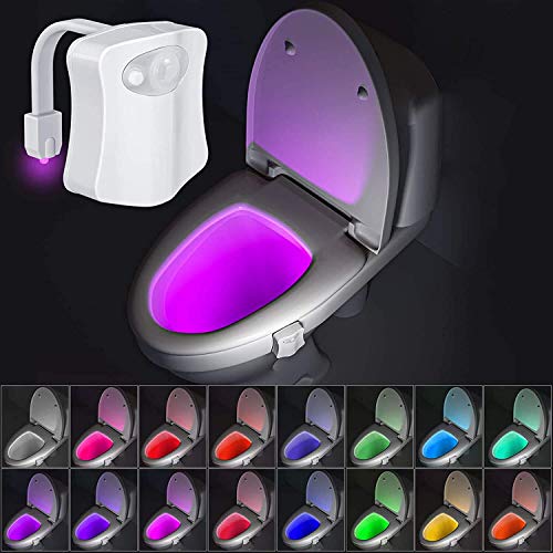 Xoki LED-Toiletten Licht WC Beleuchtung mit Bewegungsmelder Automatische An- und Abschaltung 16 Farben Versand aus DE von Xoki