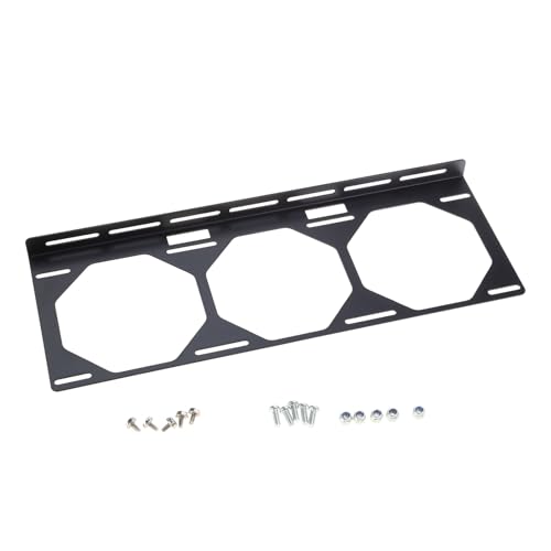 Externe Halterung für Heizkörper-Lüfter, geeignet für 12 cm, 24 cm, 36 cm Lüfter, verzinkte Computer-Gehäuse-Halterung für PC-Gehäuse von Xoktlde