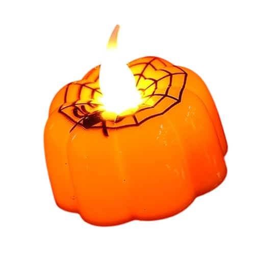 Halloween Kürbis LED Licht mit realistisch flackerndem flammenlosem Design Batteriebetrieben Indoor Outdoor Dekoration Halloween Kürbis LED Licht von Xoktlde