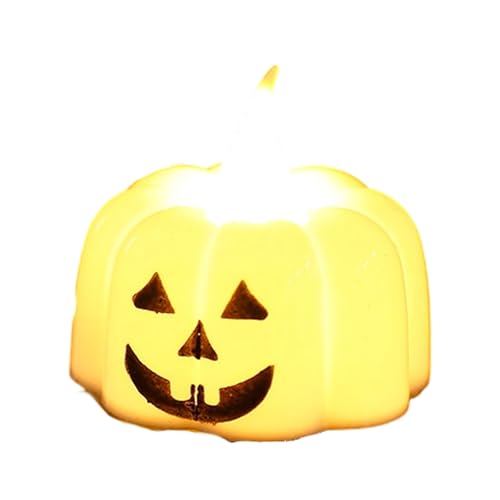 Halloween Kürbis LED Licht mit realistisch flackerndem flammenlosem Design Batteriebetrieben Indoor Outdoor Dekoration Halloween Kürbis LED Licht von Xoktlde