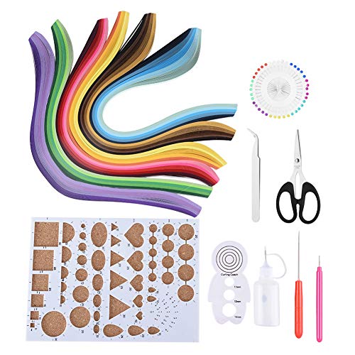 Xolsurg 14pcs Paper Quilling DIY Craft Kits Komplett Set für 3D -Quilling -Projekte farbenfrohe Werkzeuge von Xolsurg