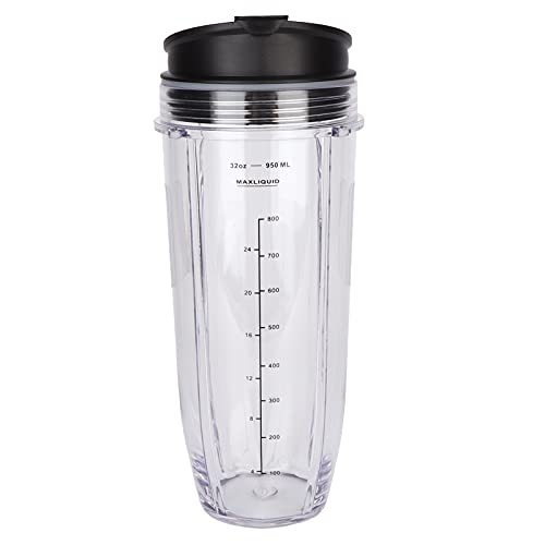 Xolsurg 32Oz Ersatzbecherdeckel Nutri Blender Entsafter Zubehör Sanftes Trinkerlebnis Einfaches Reisen PP-Material BPA Xolsurg 32Oz Ersatzbecherdeckel Nutri Blender Entsafter Zubehör Sanftes Trinkerlebnis Einfaches Reisen PP-Material BPA von Xolsurg