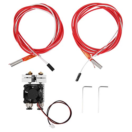 Xolsurg 3D -Druckerzubehör 2 in 2 Out Extruder Kit + Vulkanblockdüse Hot End Kit Hardware von Xolsurg