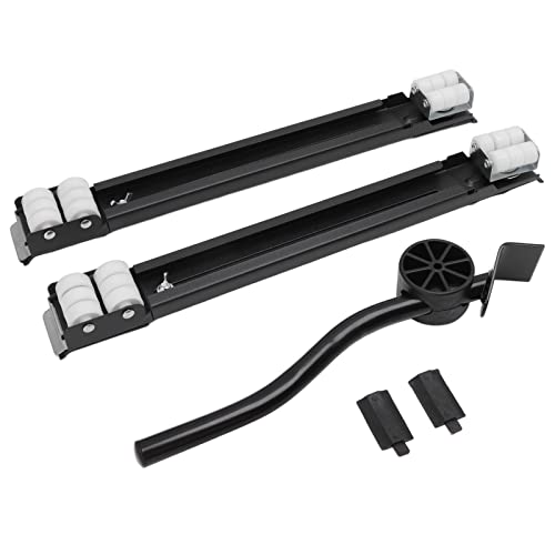Xolsurg Ausziehbarer Geräteroller, robuste Basis, 300 kg Tragkraft, Universalrad für Waschmaschinen, Kühlschränke und Trockner (Schwarz) von Xolsurg