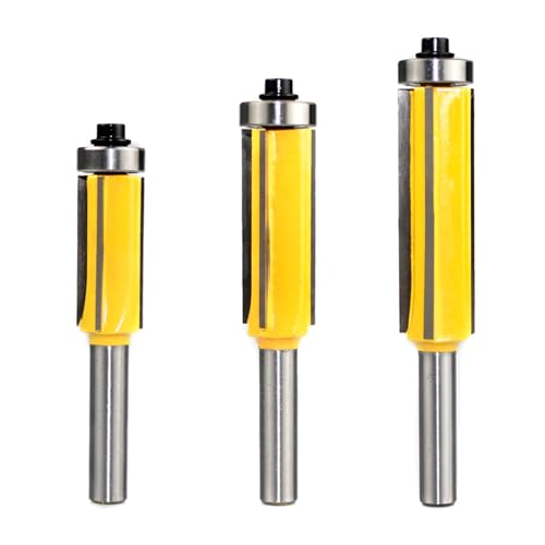 Xolsurg Cemented Carbid 4 Flötenrouter Bit Set Effizientes Trimmen von Holzbearbeitung von Xolsurg