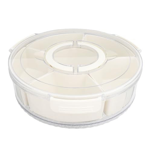 Xolsurg Divided rotierende Snackschalenbehälter mit Deckel und 360 -Grad -Rotationsplatte für Obst- und Snacklagerung Xolsurg Divided rotierende Snackschalenbehälter mit Deckel und 360 -Grad -Rotationsplatte für Obst- und Snacklagerung von Xolsurg