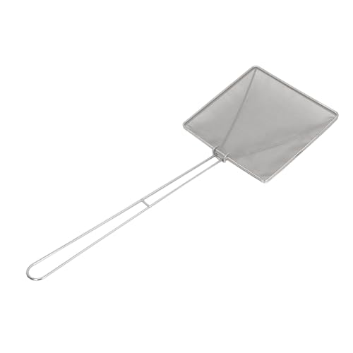 Xolsurg Edelstahlöl Schaufel Sieb Square Fine Mesh Wok Skimmer geschlitzte Löffel geeignet zum Kochen von Frittieröl geeignet von Xolsurg