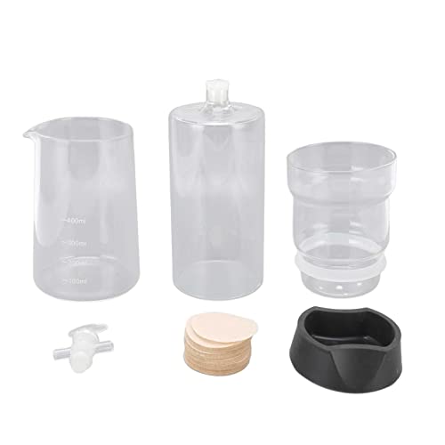 Xolsurg Kaffee Tropftopf 400 ml wiederverwendbares Hochborote -Glas transparenter Eiskaffee Tropftopf für den Heimgebrauch von Xolsurg