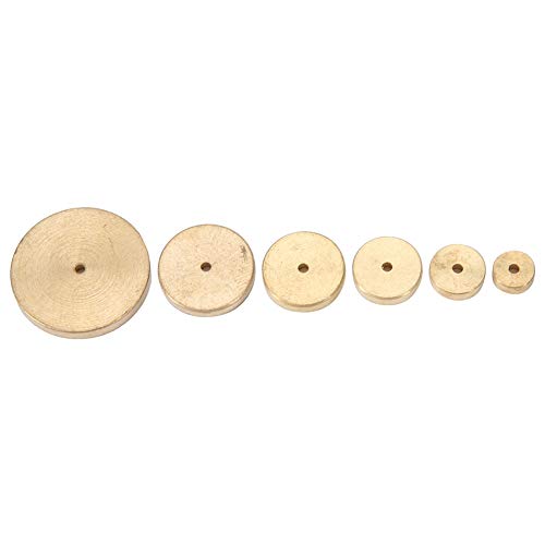 Xolsurg Leder-Linienmarkierungswerkzeug-Set für Heimwerkerprojekte, handgefertigt aus hochwertigem Messingmaterial (Ein Satz schmaler Löcher (6 Stücke)) von Xolsurg
