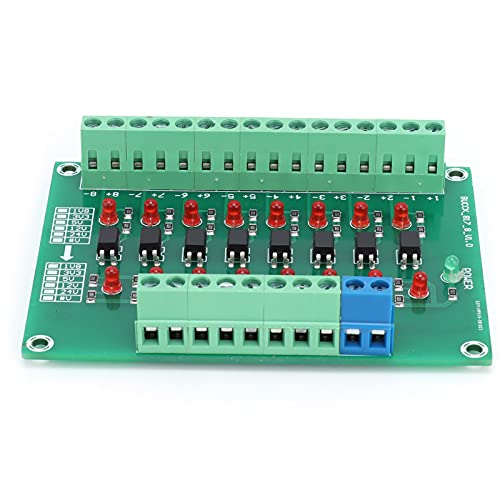 Xolsurg Optisches Isolationsmodul Grenzschaltfrequenz 20 kHz 12 V bis 3,3 V 8-Kanal-Optokoppler-SPS-Signalkonverterplatine von Xolsurg