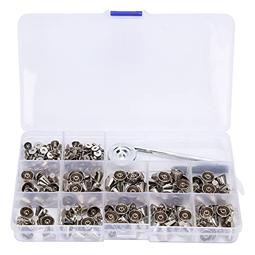 Xolsurg Punk Nieten Zinklegierung Handwerk machen Accessoires Hochkraft Eimer Spikes Installation Werkzeug Ledertaschen Schuhe DIY von Xolsurg