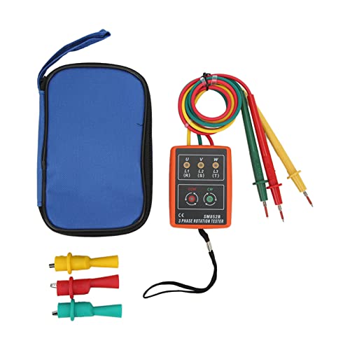 Xolsurg SM852B 3 Phase -Rotationstester Digitaler Meter tragbar und Weitbereich Elektrizitätstest AC 60~600 V von Xolsurg