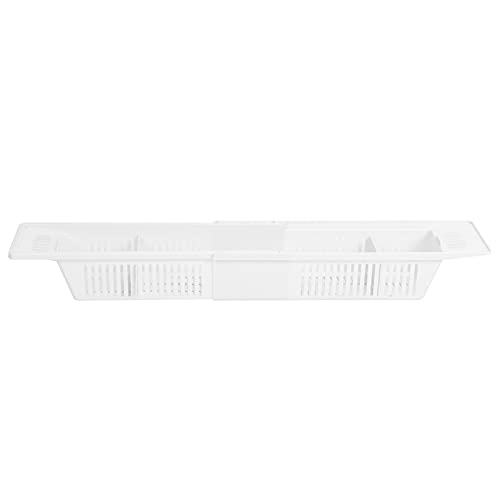 Xolsurg Storage Basket Retractable Badewanne Rack Duschgel Shampoo Halter Weißer Badezimmer Organisatoren von Xolsurg