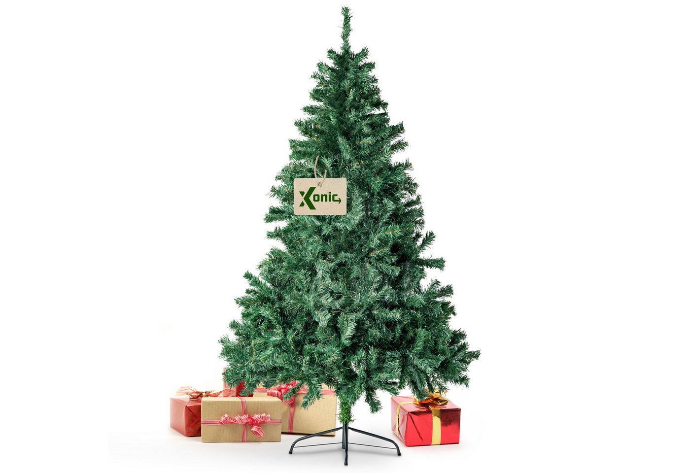 Xonic Künstlicher Weihnachtsbaum Xonic® CLAUS künstlicher Weihnachtsbaum Tannenbaum (Grün, 120cm) von Xonic