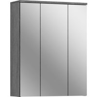 welltime Badezimmerspiegelschrank "LUCCA, TOPSELLER, Breite 60cm, 3 Spiegeltüren, 9 Fächer, 6 Fachböden" Badmöbel, Badschrank, Schrank, Wandschrank, Bad, Badezimmer von Welltime