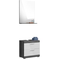 INOSIGN Badmöbel-Set "Siena, 2 teilig, bestehend aus: Waschbeckenunterschrank, Spiegel", (Set, 2 St.), in verschiedenen Farben erhältlich, Badmöbel, Kombination, Badezimmer von Inosign