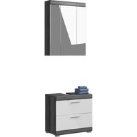 INOSIGN Badmöbel-Set "Siena, 2 tlg., bestehend aus: Waschbeckenunterschrank, Spiegelschrank", (Set, 2 St.), in verschiedenen Farben erhältlich, Badmöbel, Kombination, Badezimmer von Inosign