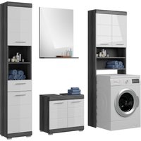 INOSIGN Badmöbel-Set "Siena, 4 teilig, bestehend aus:", (Set, 4 St.), Hochschrank, WBU, Badspiegel, Waschmaschinenumbauschrank von Inosign
