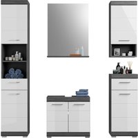 INOSIGN Badmöbel-Set "Siena, 5 teilig, bestehend aus:", (Set, 5 St.), Hochschrank, WBU, Spiegel, Unterschrank, Hängeschrank von Inosign