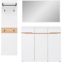 XORA Garderobenset 3-tlg. MEMPHIS, Holznachbildung von Xora