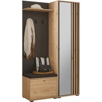 XORA Kompakt-Garderobe VOLANO, Holznachbildung von Xora