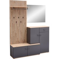 XORA Kompaktgarderobe FYNN, Holznachbildung von Xora