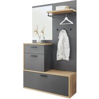 XORA Kompaktgarderobe LOUIS, Holznachbildung von Xora