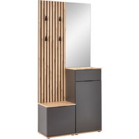 XORA Kompaktgarderobe SIMPLE, Holznachbildung XORA Kompaktgarderobe SIMPLE, Holznachbildung von Xora