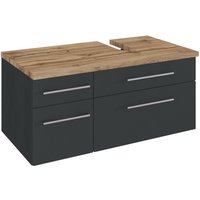 XORA Waschbeckenunterschrank rechts DAVOS, Holznachbildung von Xora