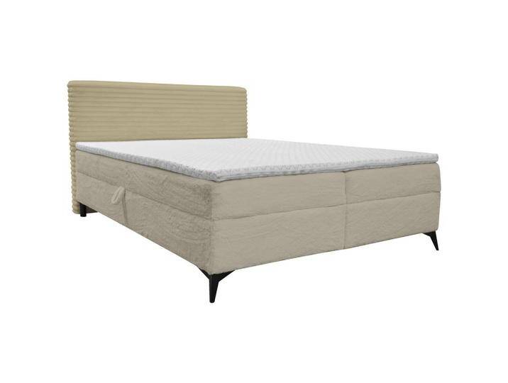 Xora BOXBETT, Creme, Kiefer, massiv, H3, Höhe ca. 28 cm, 140x200 cm, gepolstertes Kopfteil, Topper durchgehend, in verschiedenen Größen erhältlich, Xora BOXBETT, Creme, Kiefer, massiv, H3, Höhe ca. 28 cm, 140x200 cm, gepolstertes Kopfteil, Topper durchgehend, in verschiedenen Größen erhältlich, von Xora
