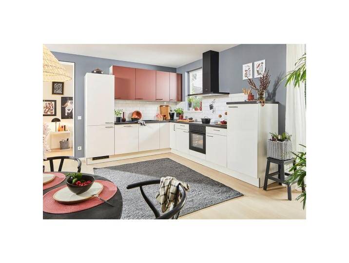 Xora ECKKÜCHE XO 21, Rot, Weiß, Metall, 2 Schubladen, L-Form, nur wie online abgebildet bestellbar, 330x270 cm, Made in Germany, seitenverkehrt Xora ECKKÜCHE XO 21, Rot, Weiß, Metall, 2 Schubladen, L-Form, nur wie online abgebildet bestellbar, 330x270 cm, Made in Germany, seitenverkehrt von Xora