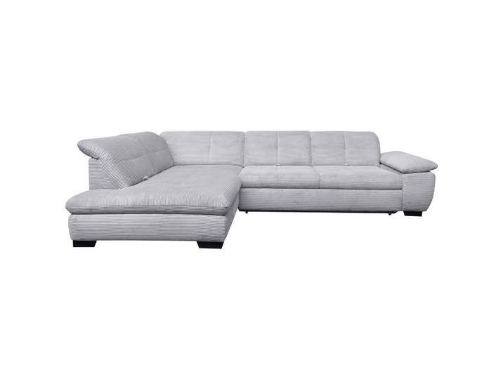 Xora ECKSOFA, Hellgrau, 5-Sitzer, Ottomane links, L-Form, 313x242 cm, Typenauswahl, Bettkasten erhältlich, Fußauswahl, Stoffauswahl, Armteilvarianten, von Xora