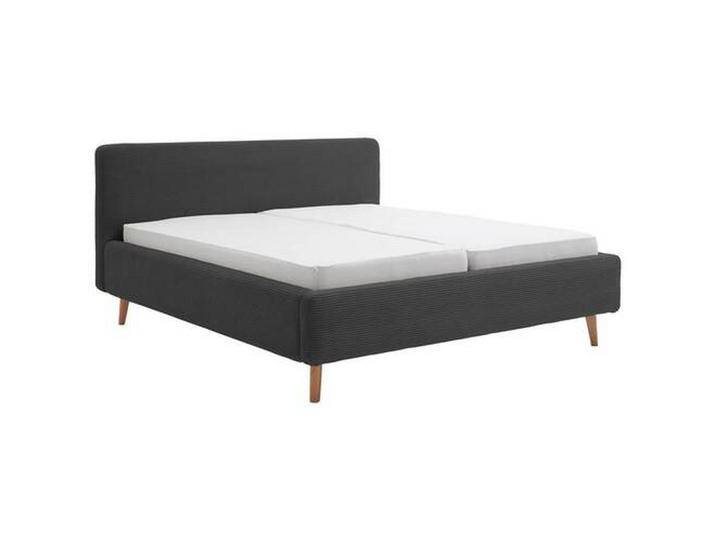 Xora POLSTERBETT, Anthrazit, Esche, massiv, 160x200 cm, REACH, gepolstertes Kopfteil, in verschiedenen Größen erhältlich, Schlafzimmer, Betten, Xora POLSTERBETT, Anthrazit, Esche, massiv, 160x200 cm, REACH, gepolstertes Kopfteil, in verschiedenen Größen erhältlich, Schlafzimmer, Betten, von Xora