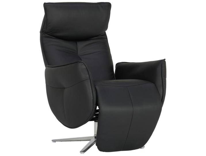 Xora RELAXSESSEL, Schwarz, Leder, Kombination Echtleder/Lederlook, Rindleder, 83x114x85 cm, Relaxfunktion, Wohnzimmer, Sessel, Relaxsessel von Xora