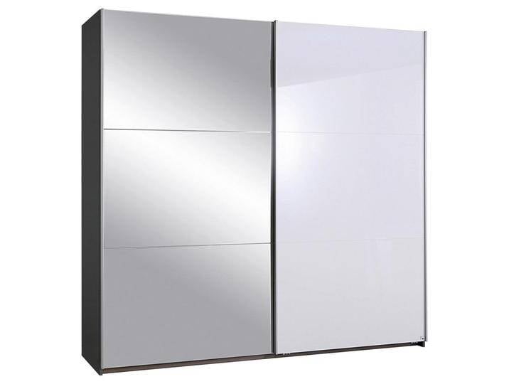 Xora SCHWEBETÜRENSCHRANK, Grau, Weiß, Metall, 2 Fächer, 218x210x59 cm, Blauer Engel, BQ - Bündnis für Qualität, Made in Germany, Typenauswahl, in von Xora