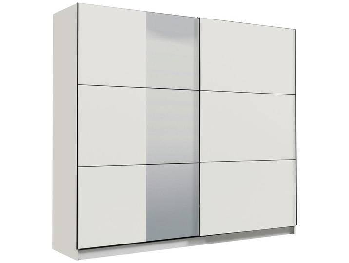 Xora SCHWEBETÜRENSCHRANK, Weiß, 8 Fächer, 236.5x210x62.5 cm, Typenauswahl, Schrankfront mit Spiegel, Schlafzimmer, Kleiderschränke, Kleiderschränke von Xora