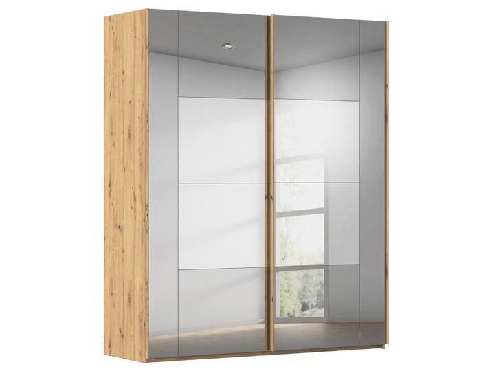 Xora SCHWEBETÜRENSCHRANK X-TEND, Eiche Artisan, 4 Fächer, 181x223x68 cm, Blauer Engel, BQ - Bündnis für Qualität, Made in Germany, Typenauswahl, von Xora